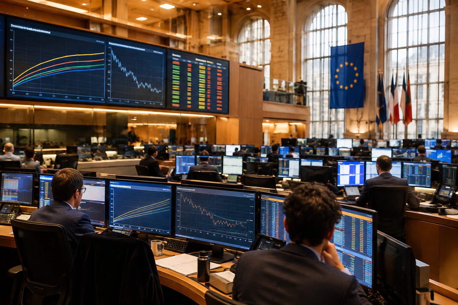 BTP e titoli di stato europei: spread in calo a 106 punti, rendimenti in ribasso
