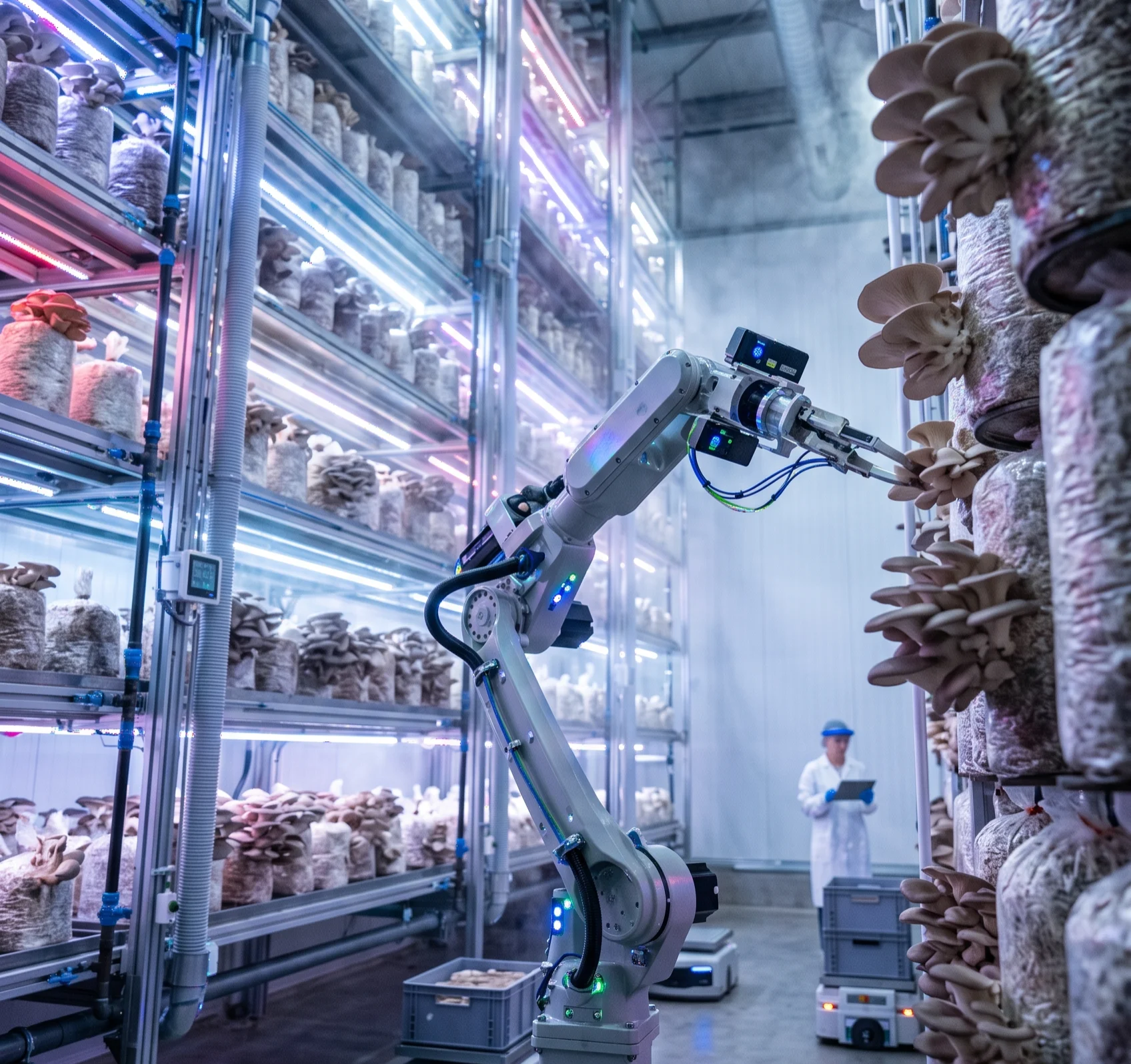 Vertical Farming e robotica dei funghi: la nuova frontiera dell'agricoltura indoor