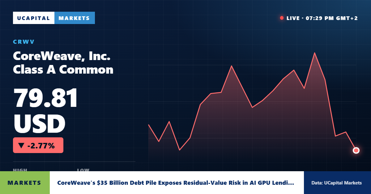 CoreWeave's $35 Billion Debt Pile Exposes Residual-Value Risk in AI GPU Lending