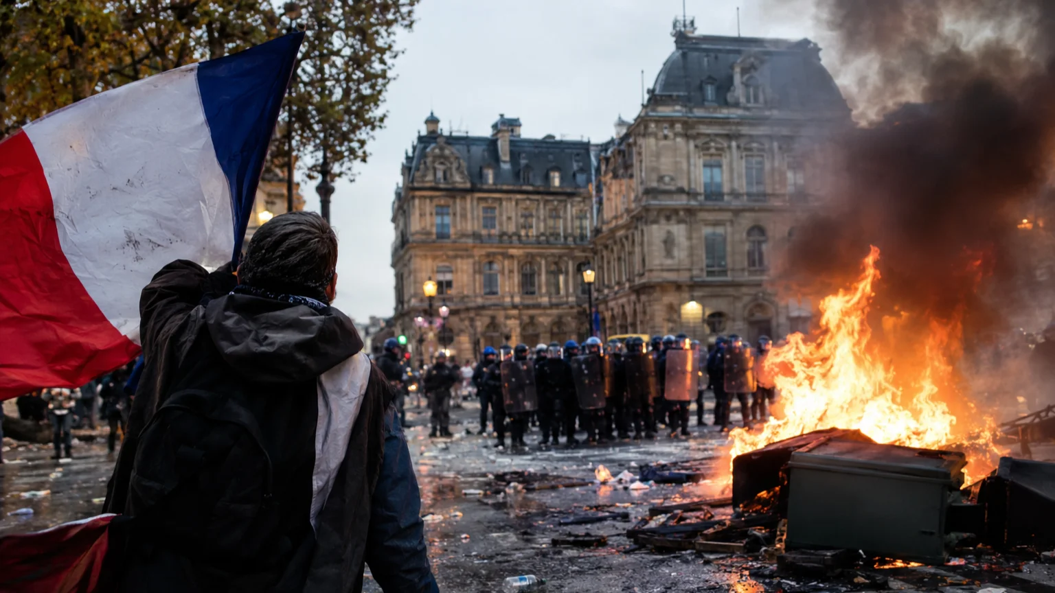 Francia e Italia al vertice della tensione. Scontri, danni e sfida politica per Macron e Meloni