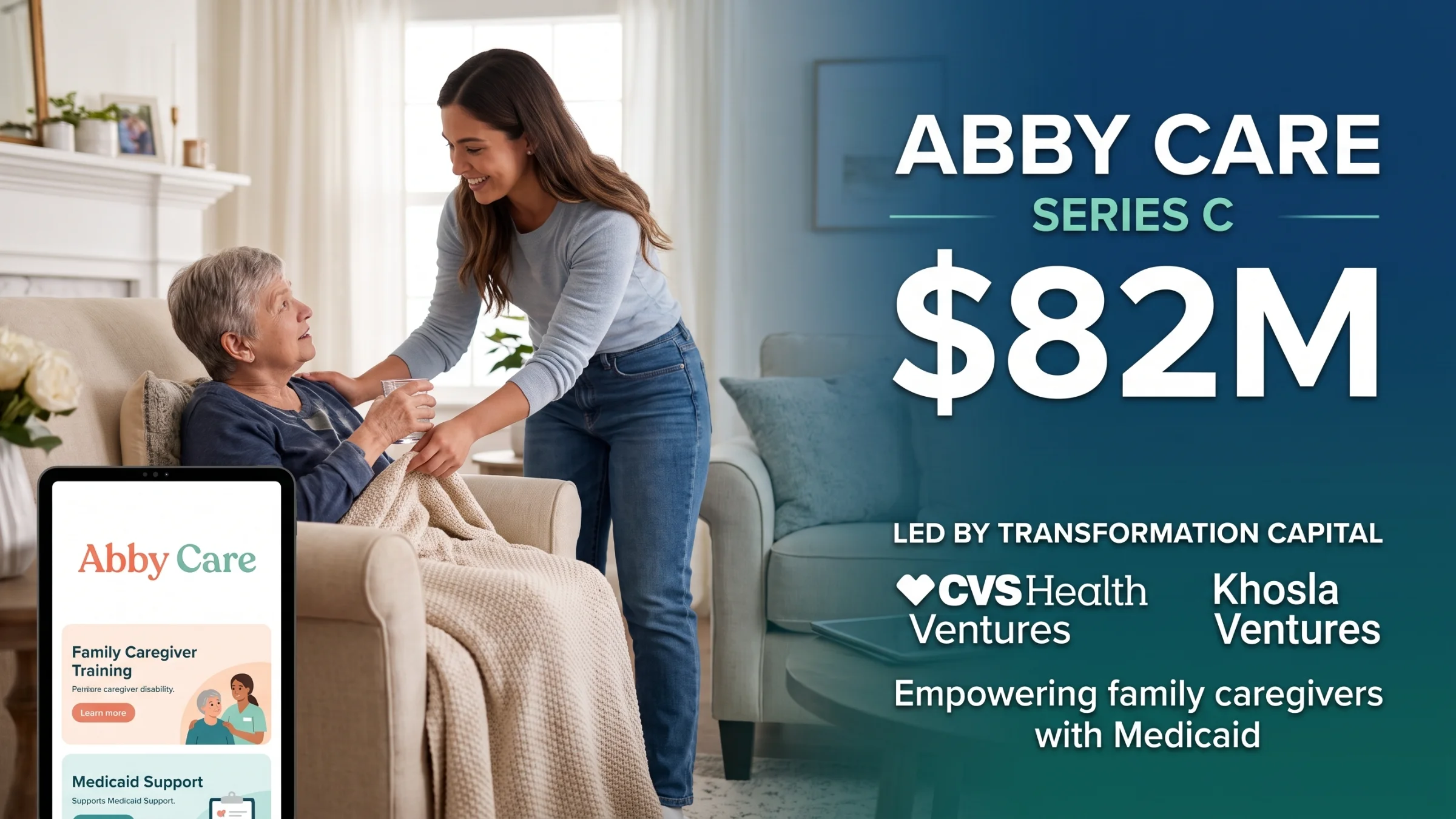 Abby Care raccoglie 82 milioni di dollari in Serie C guidata da Transformation Capital