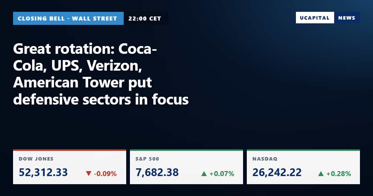 Great rotation: Coca-Cola, UPS, Verizon, American Tower put defensive sectors in focus