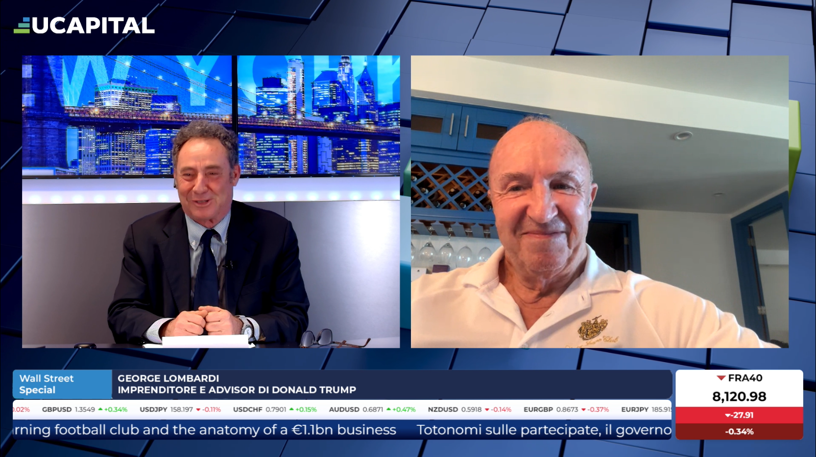 George Lombardi parla di Trump, Europa e Governo Meloni